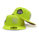 Volt Green New York Yankees Pink Bottom 1999 World Series Side Patch New Era 59Fifty Fitted