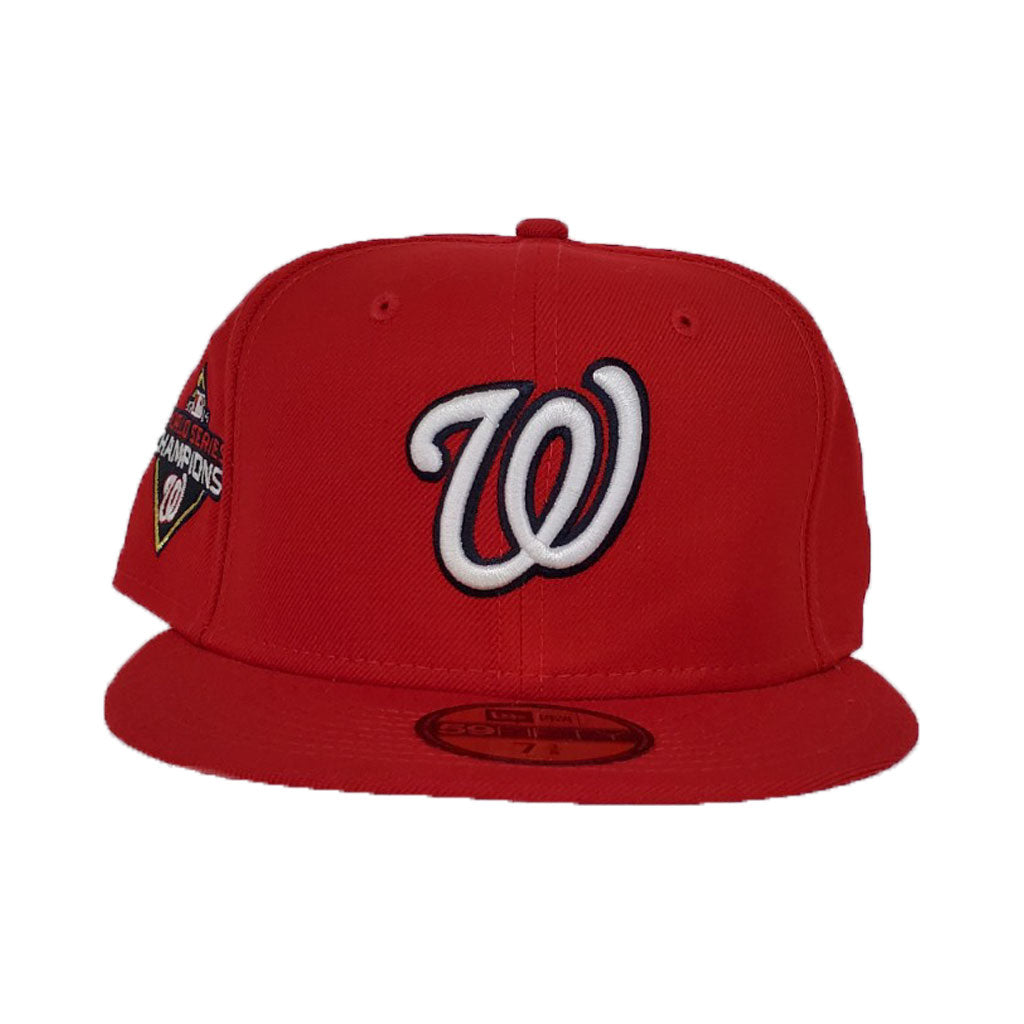 Washington Nationals Scarlet 2019 World Series Champions New Era 59Fifty Fitted Hat