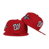 Washington Nationals Scarlet 2019 World Series Champions New Era 59Fifty Fitted Hat
