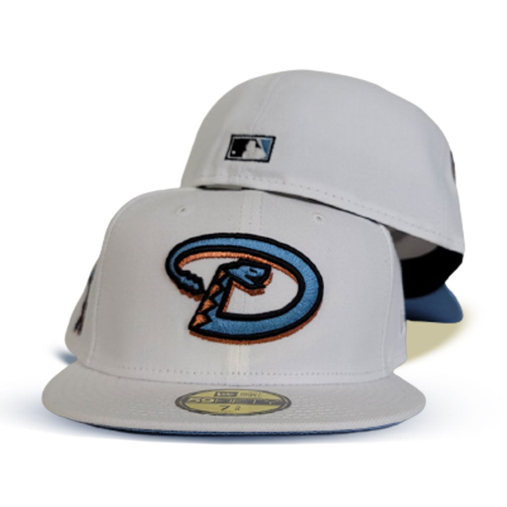 TAMPA BAY RAYS 1998 INAUGURAL SEASON TAN ICY BRIM NEW ERA FITTED