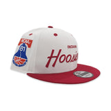 White Indiana Hoosiers Red Visor Gray Bottom 1981 NCAA Division Side Patch New Era 9Fifty Snapback