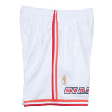 White Miami Heat Mitchell & Ness Hardeood Classic Men's Swingman Shorts