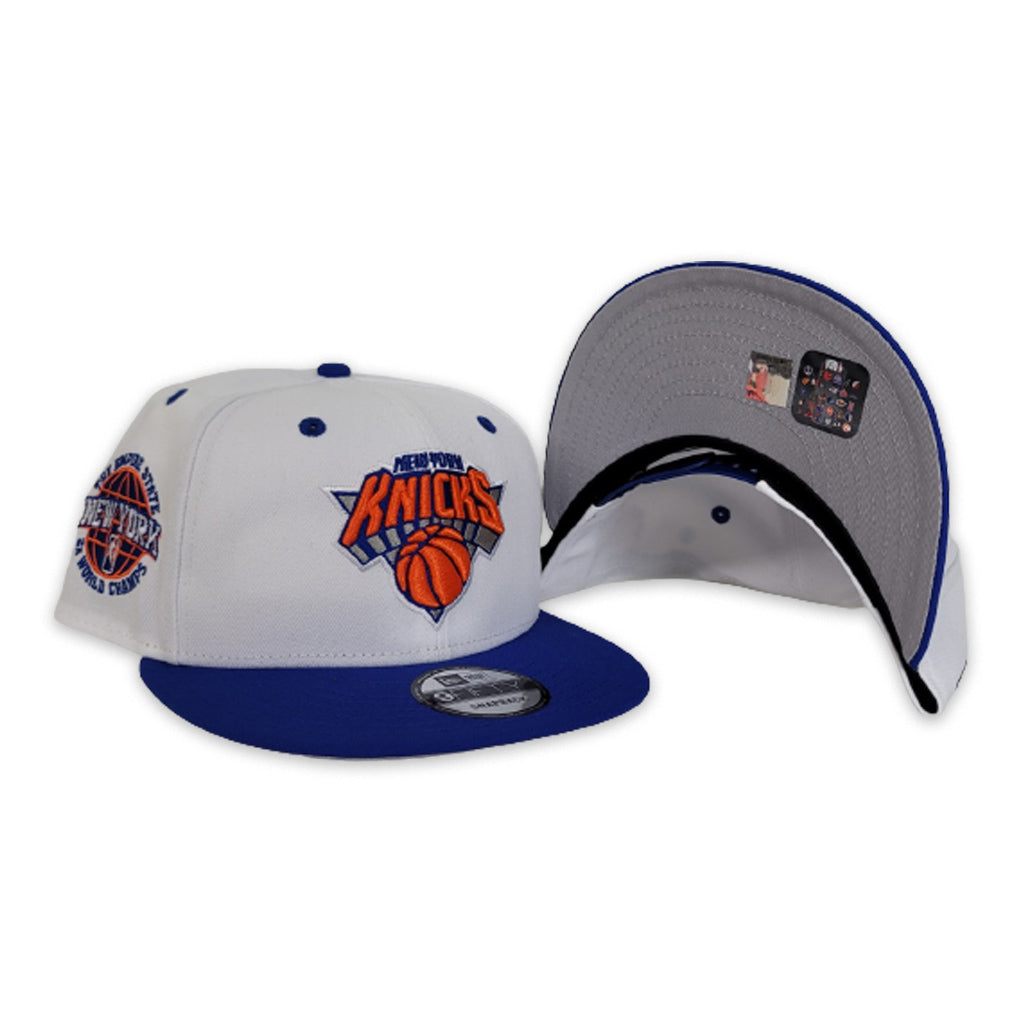 New York Knicks Off White Brown New Era Fitted Hat – Sports World 165