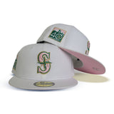 Product - White Seattle Mariners Pink Bottom 40th Anniversary Side Patch New Era 59Fifty Fitted