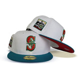 Product - White Seattle Mariners Red Bottom 40th Anniversary Side Patch New Era 59Fifty Fitted