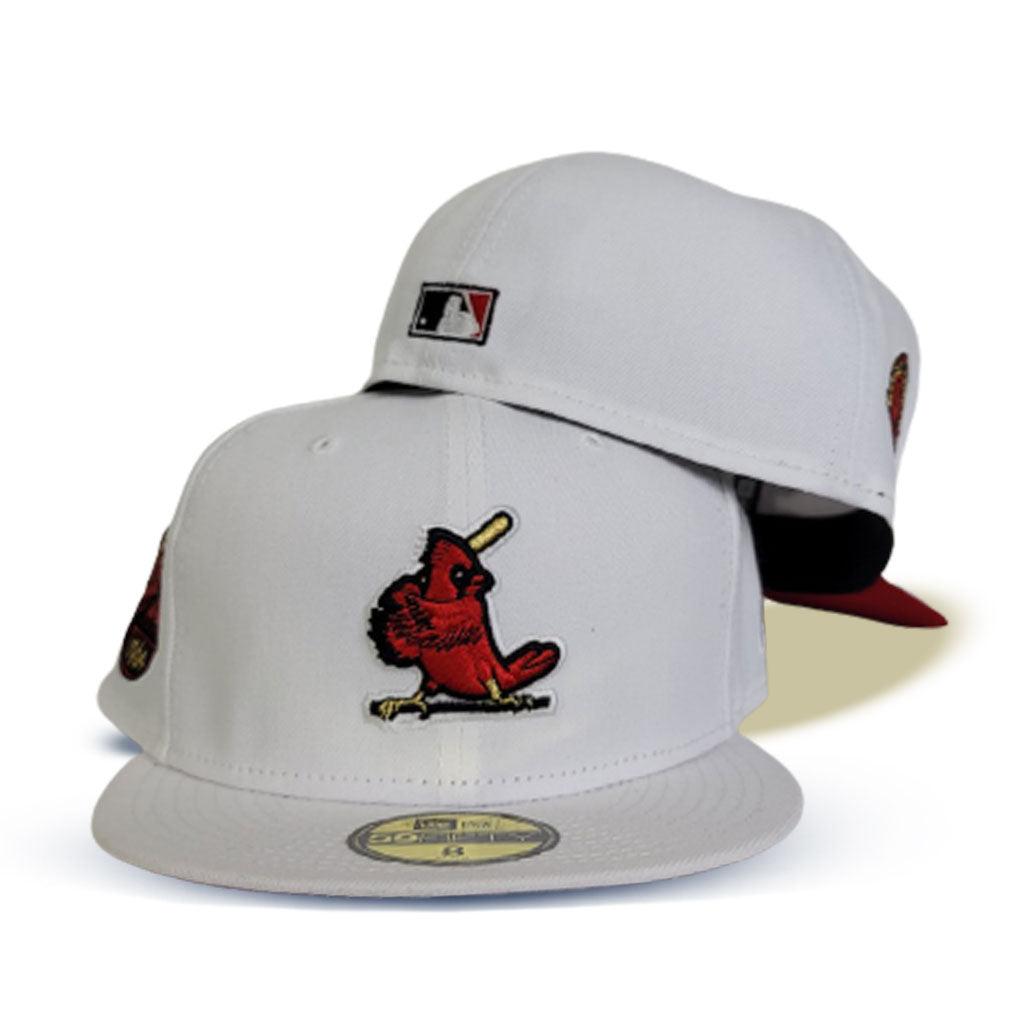 White St. Louis Cardinals Red Visor Grape Purple Bottom 1964 All Star Game Stimpy Collection New Era 59FIFTY Fitted 71/2