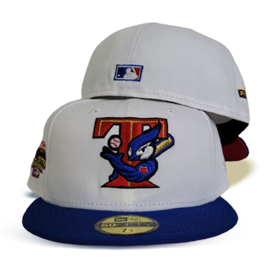 White Toronto Blue Jays Red Bottom 2003 All Star Game Side Patch New Era 59Fifty Fitted