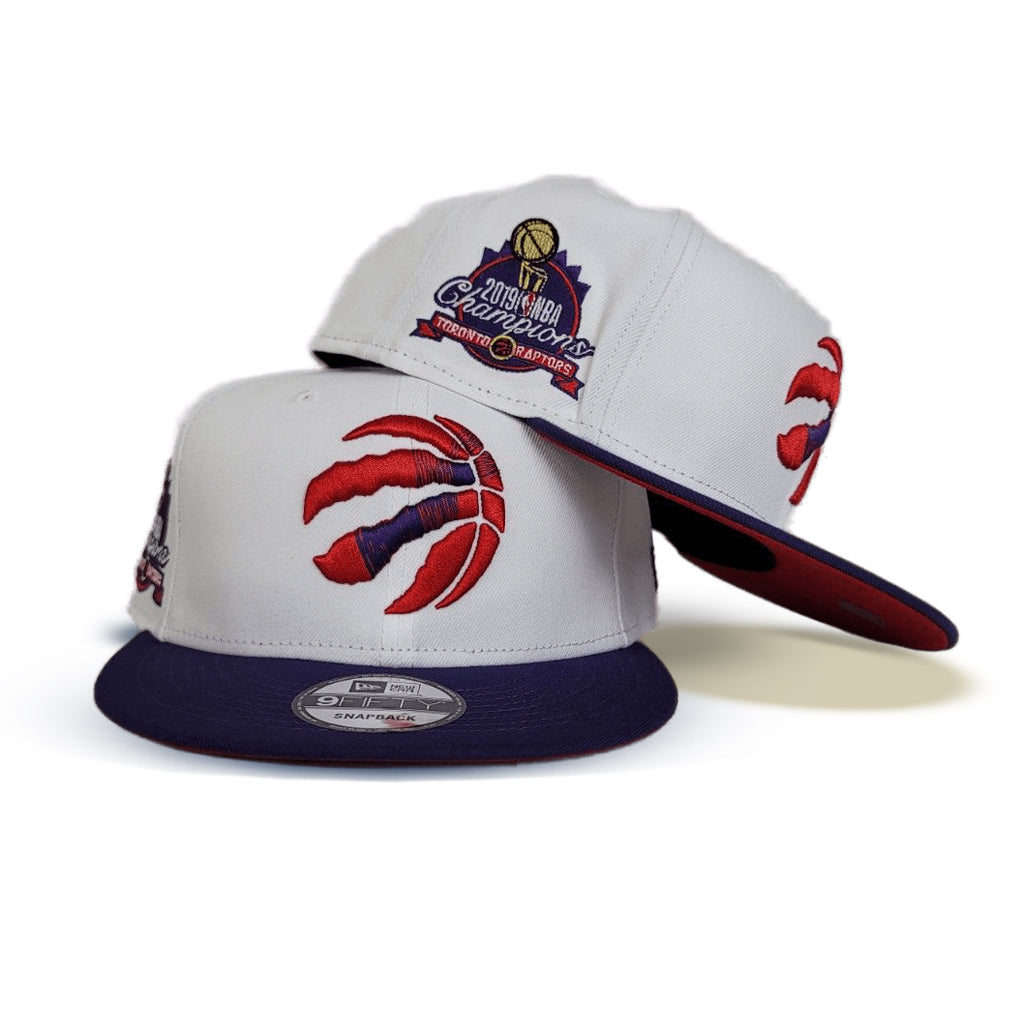 White Toronto Traptors Purple Visor Red Bottom 2019 Champions Side