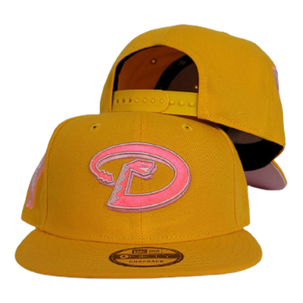 Yellow Arizona Diamondbacks Pink Bottom 1998 Inaugural Season New Era ...