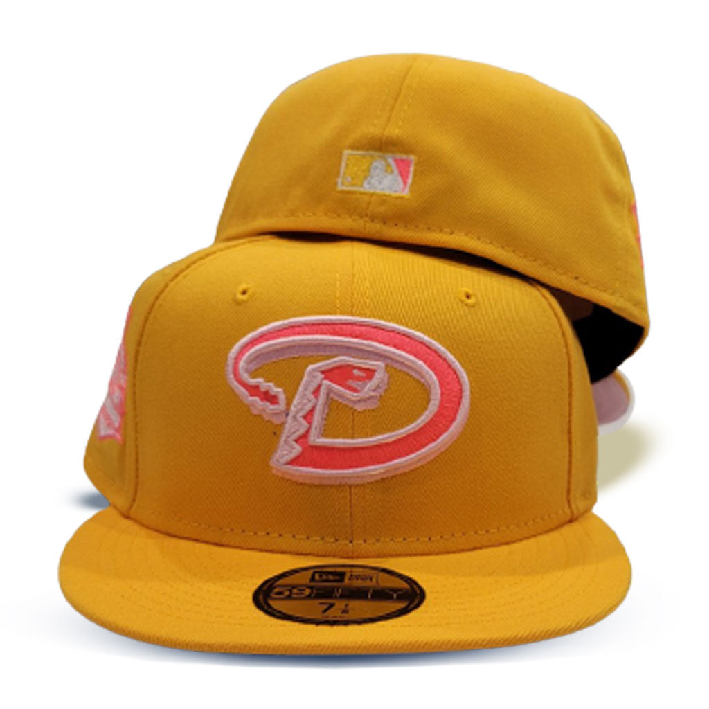 Pink Tampa Bay Rays Gold Bottom 20th Anniversary Side Patch New Era 59Fifty  Fitted