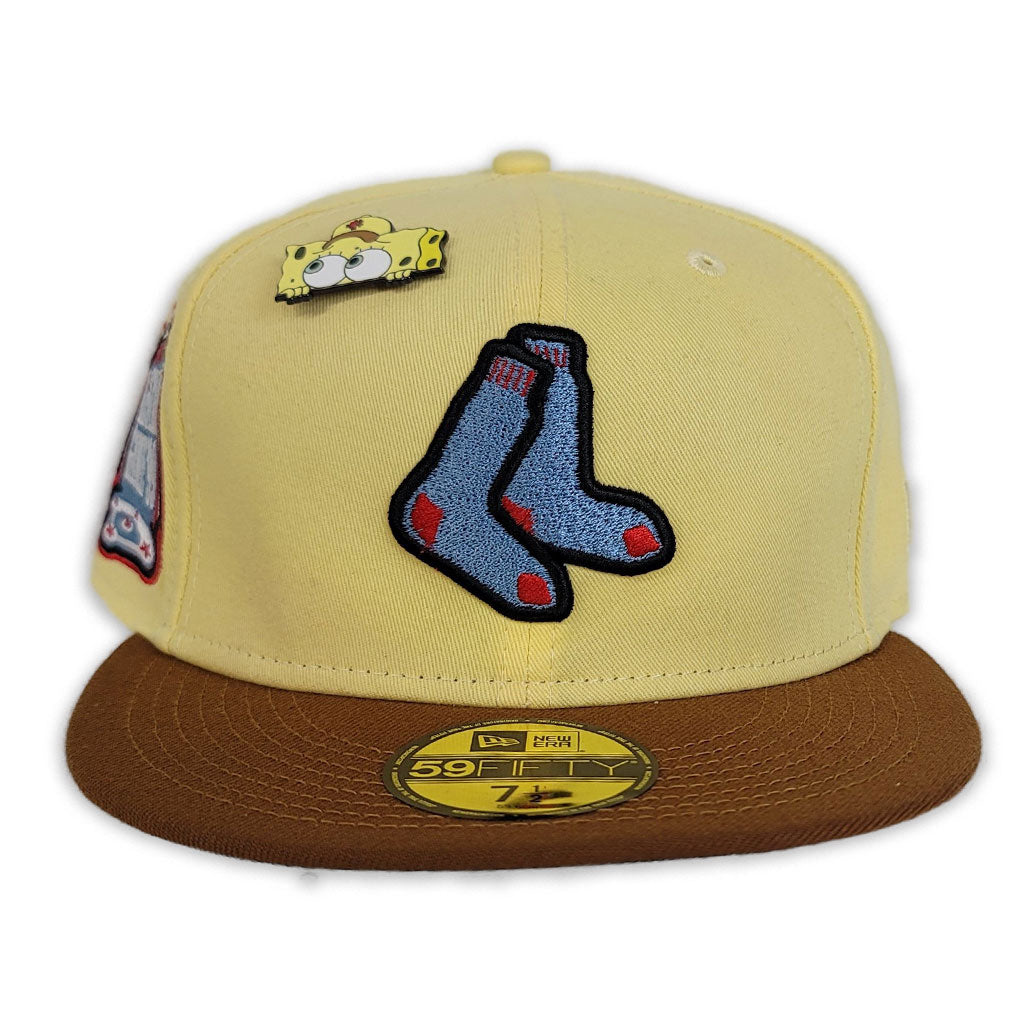 Yellow  Boston Red Sox Black visor icy blue Bottom 1999 All Star Game Side Patch New Era 59Fifty Fitted