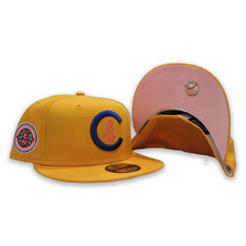 Yellow Chicago Cubs Pink Bottom 1908 World Series Side Patch New Era 5 –  Exclusive Fitted Inc.