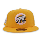 Yellow Chicago Cubs Pink Bottom 2016 World Series Side Patch New Era 59Fifty Fitted