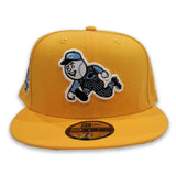 Yellow Cincinnati Reds Icy Blue Bottom150th Anniversary side Patch New Era 59Fifty Fitted
