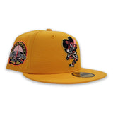 Yellow Detroit Tigers Pink Bottom Tiger Stadium Side Patch New Era 59Fifty Fitted