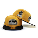 Yellow Houston Astros Black Visor Gray Bottom 35th Great Years Side Patch New Era 59Fifty Fitted