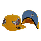 Yellow Los Angeles Angels 50th Anniversary Icy Blue Bottom New Era 9Fifty Snapback Hat