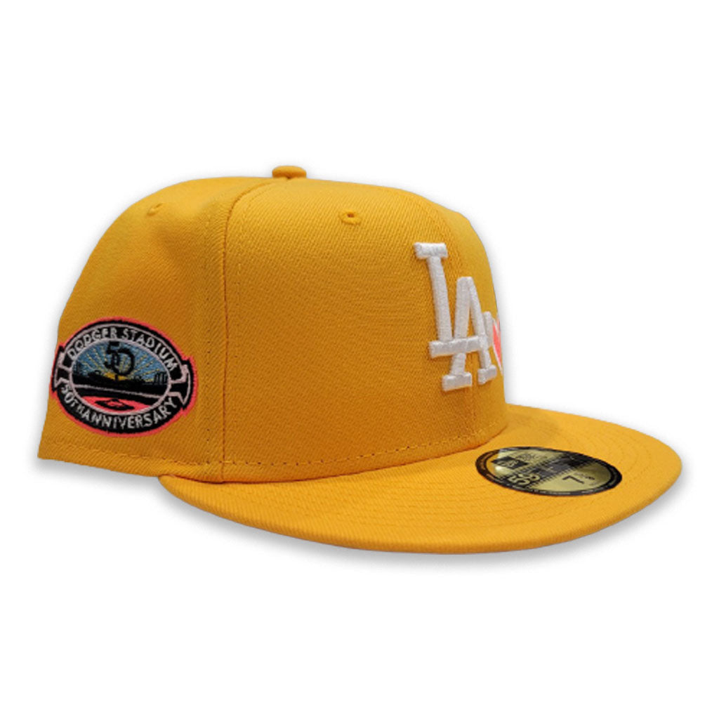 Los Angeles Dodgers New Era Dodger Stadium 50th Anniversary Stadium Patch  59FIFTY Fitted Hat - Royal