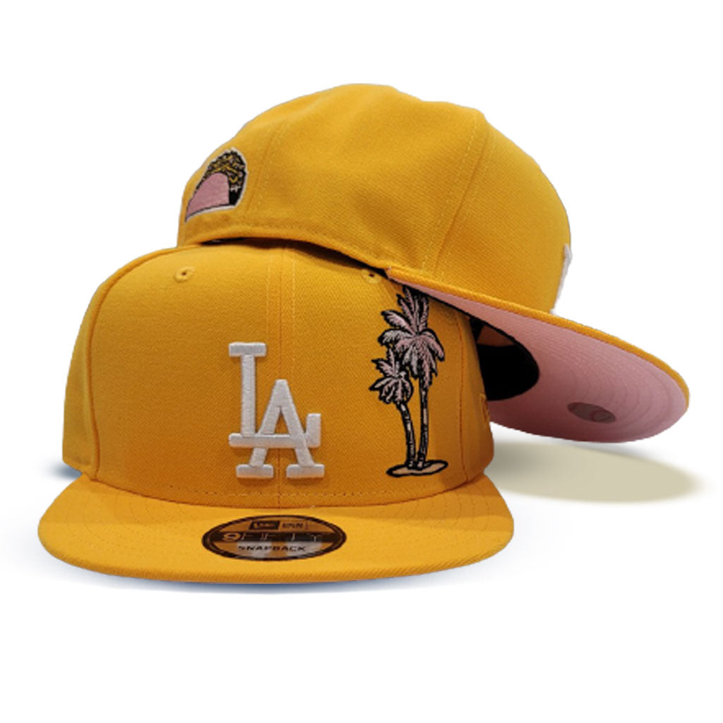 Sky Blue Los Angeles Dodgers Palm Tree Pink Bottom 60th Anniversary Side  Patch New Era 9Fifty Snapback