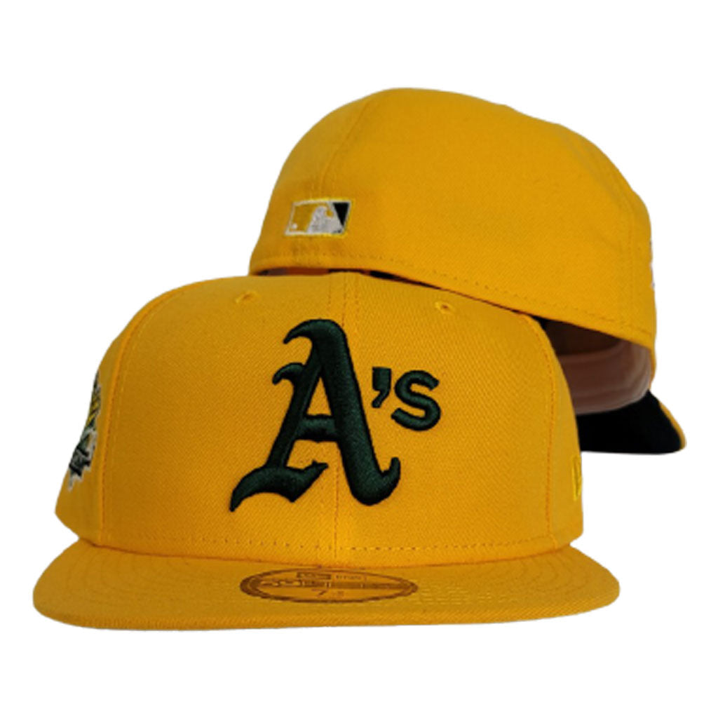 Green Oakland Athletics Green Bottom 1973 World Series Side Patch 59FIFTY Day New Era 59FIFTY Fitted 7