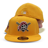 Yellow Pittsburgh Pirates Pink Bottom 2006 All Star Game Side Patch New Era 59Fifty Fitted