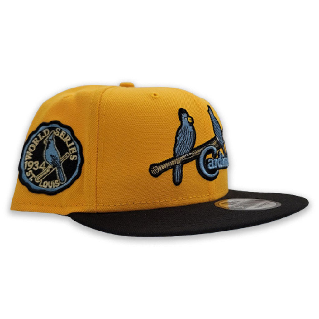Yellow St. Louis Cardinals Icy Blue Bottom 1934 World Series Side Patch 9Fifty New Era Snapback