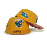 Yellow Toronto Blue Jays Pink Bottom 25th Anniversary Side Patch New Era 59Fifty Fitted