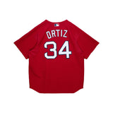 Boston Red Sox David Ortiz Mitchell & Ness 2004 Red Cooperstown Collection Mesh Batting Practice Jersey
