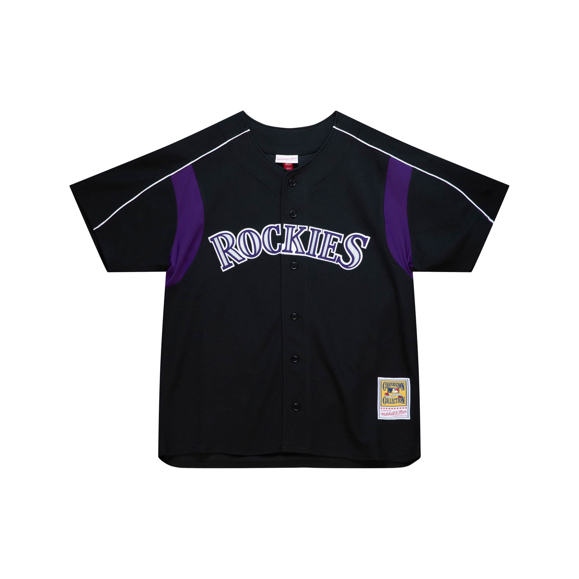 colorado rockies gear Mitchell & Ness Colorado Rockies Larry Walker 2003 Black Cooperstown Collection Batting Practice Jersey