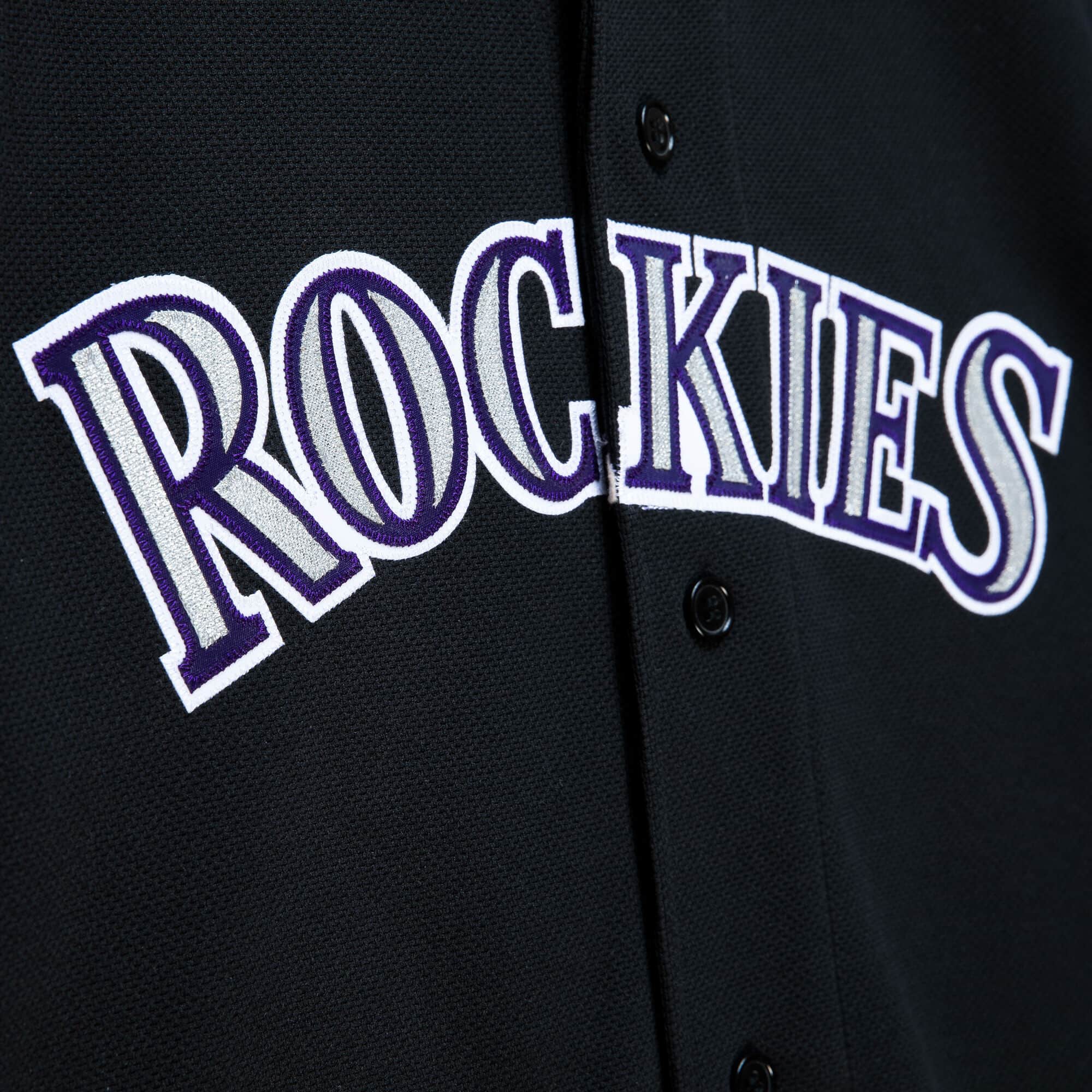 Mitchell & Ness Colorado Rockies Todd Helton 2003 Black Cooperstown Collection Batting Practice Jersey
