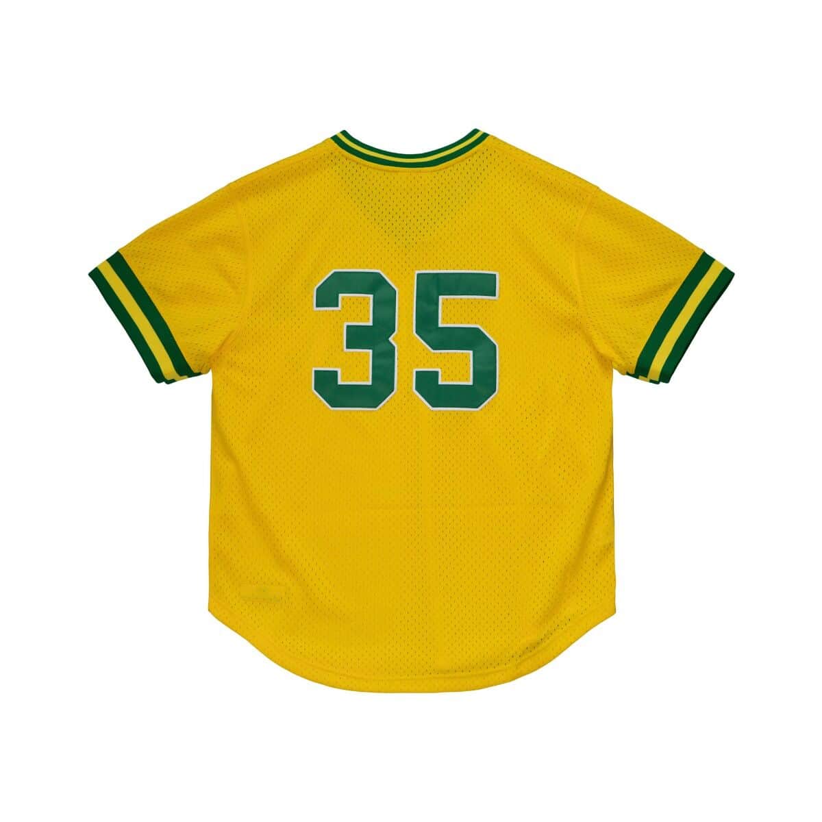 Oakland Athletics Rickey Henderson Mitchell & Ness Yellow 1984