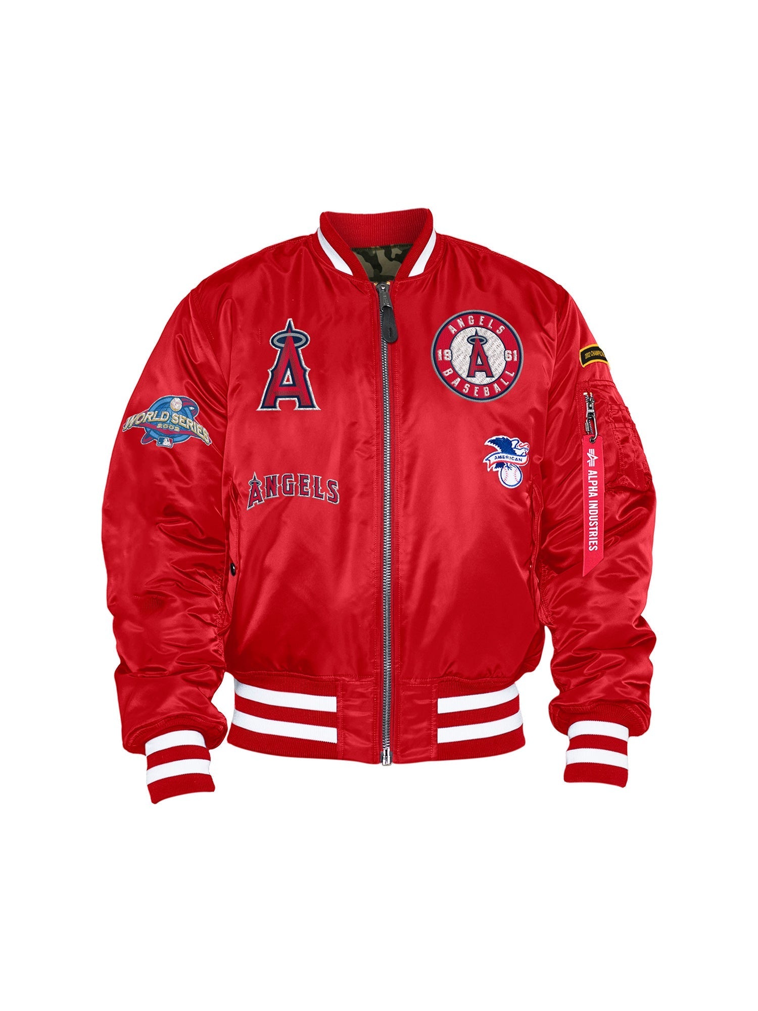 New Era Anaheim Angels Varsity Jacket Red