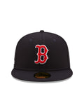 Navy Blue Alpha Industries X Boston Red Sox Dark Green Bottom New Era 59Fifty Fitted