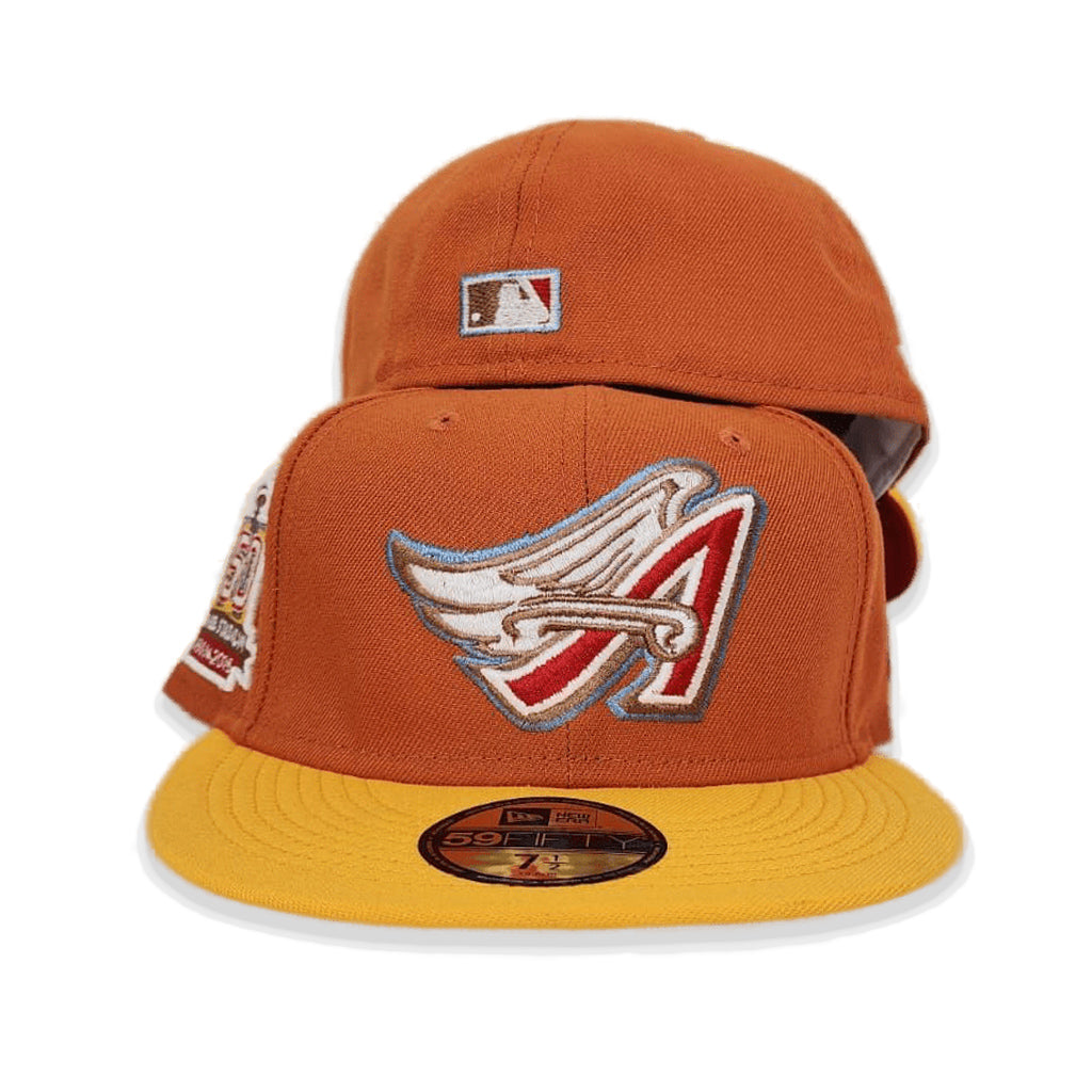 7 3/8 anaheim angels infrared custom grey bottom fitted hat no sidepatch