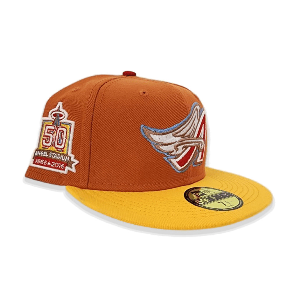 Men's New Era Gold/Rust Atlanta Hawks 59FIFTY Fitted Hat