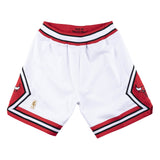 Authentic Mitchell & Ness White Chicago Bulls Road 1996-97 Shorts
