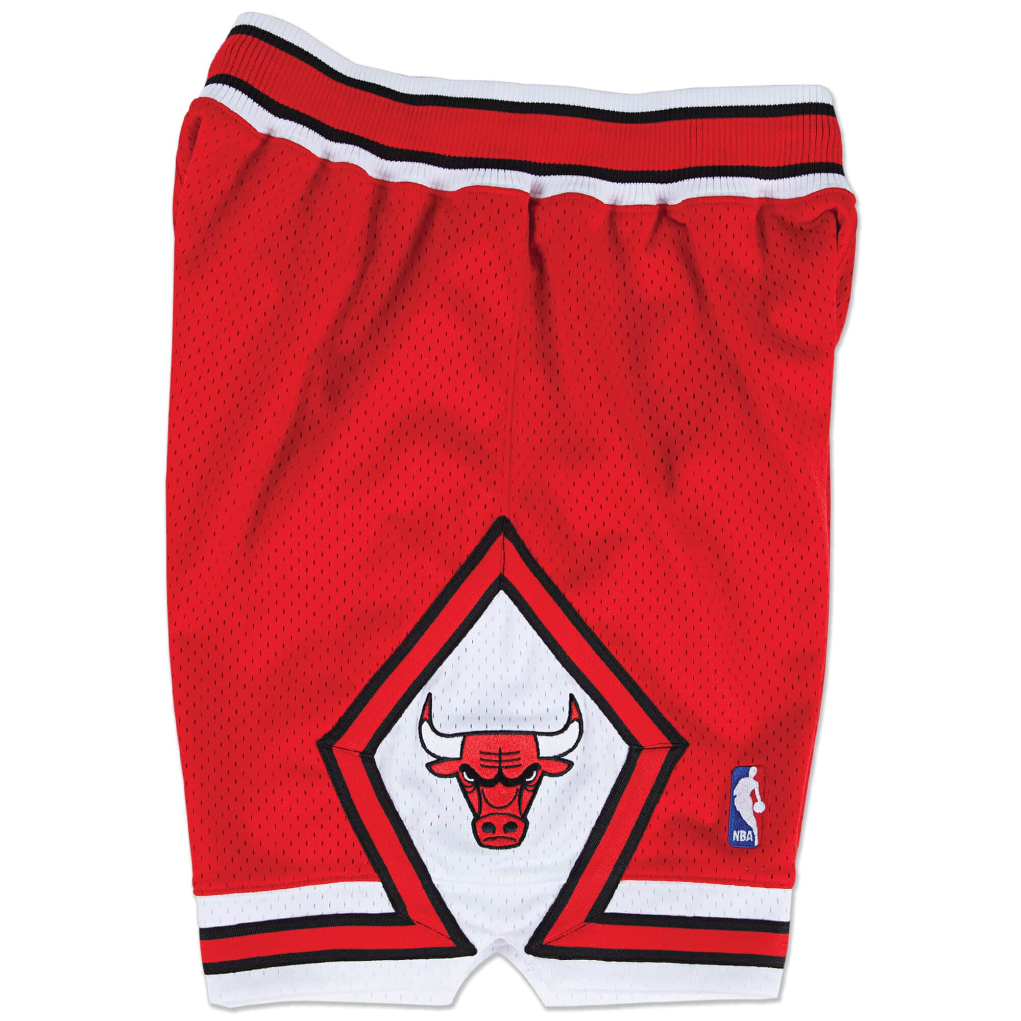Men's Chicago Bulls Mitchell & Ness Red 1996-97 Just Don Shorts