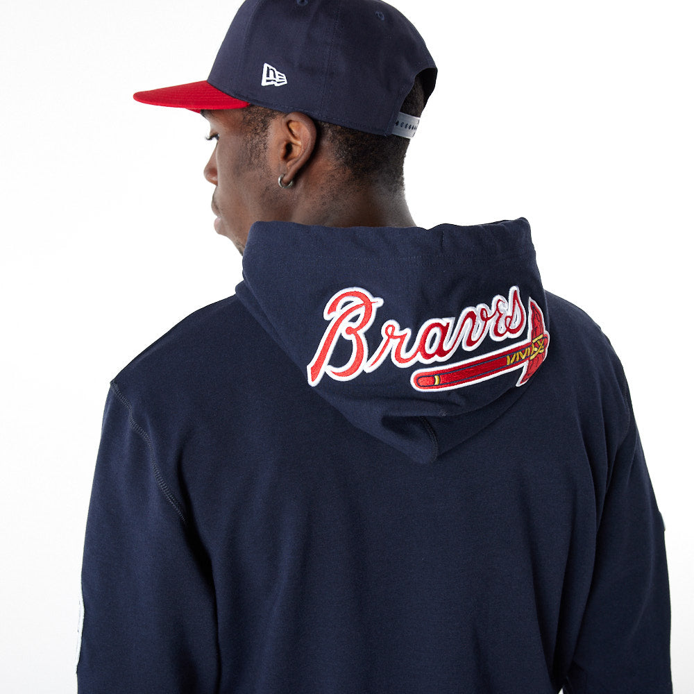 New Era Mlb  Atlanta Braves Mlb Logo Select Navy T-Shirt