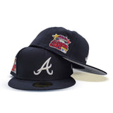 Navy Blue Atlanta Braves Gray Bottom 2000 All Star Game Side Patch New Era 59Fifty Fitted