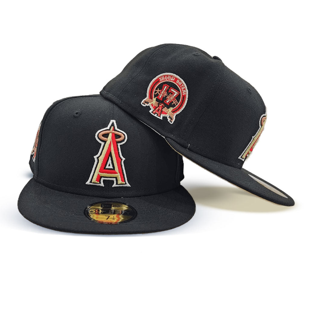 Black Los Angeles Angels Vegas Gold Bottom #17 Shohei Ohtani Side