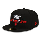 Black Chicago Bulls Gray Bottom New Era X Just Don New Era 59FIFTY Fitted