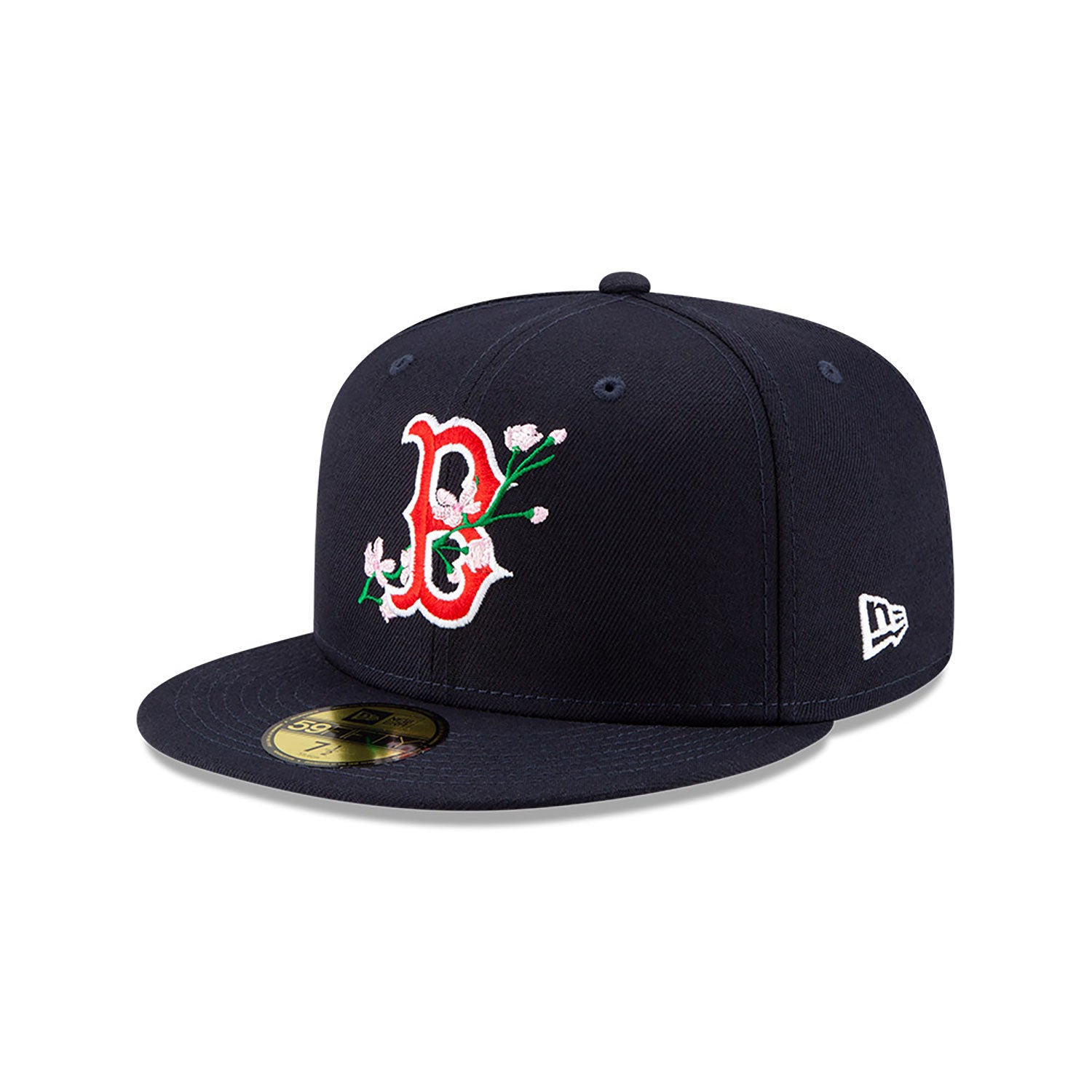 Navy Blue Boston Red Sox Pink Bottom 2004 World Series Side Patch Bloom New Era 59Fifty Fitted