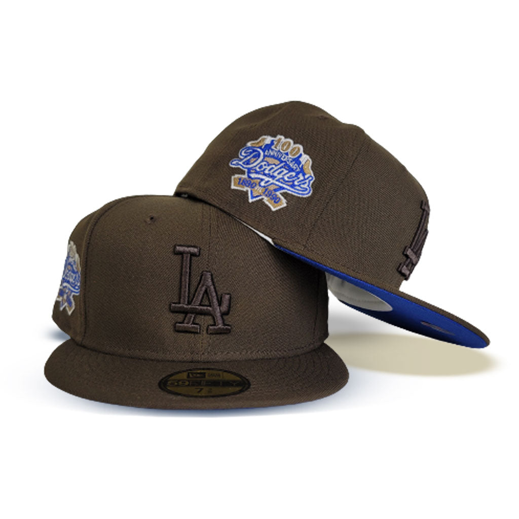 Los Angeles Dodgers New Era Cream Nwa Custom Side Patch 59FIFTY Fitted Hat, 7 1/8 / Cream