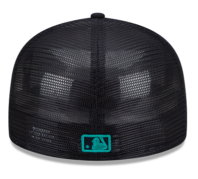 Navy Blue Mesh Seattle Mariners Gray Bottom New Era 59FIFTY Fitted