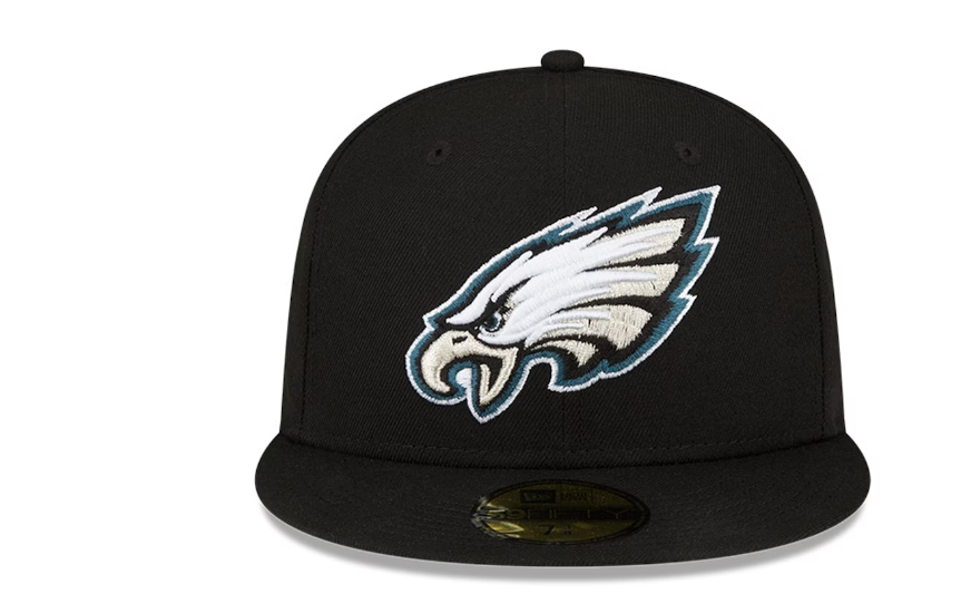 Men's New Era Black Philadelphia Eagles Super Bowl LVII Side Patch 59FIFTY  Fitted Hat