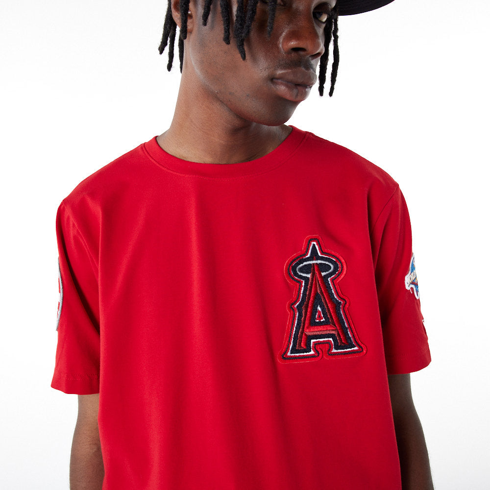 Red Los Angeles Angels 2002 World Series New Era Elite T-Shirt