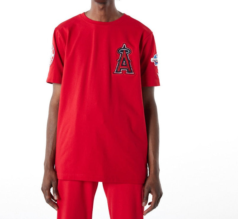 ⚾️ New Era MLB Los Angeles ANGELS T-Shirt Red Size Small 645