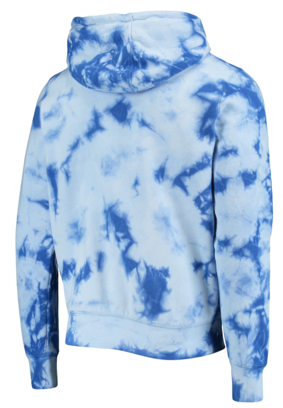 New Era Royal Chicago Cubs Tie-Dye Pullover Hoodie