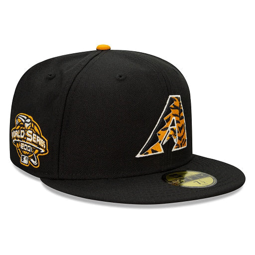 Arizona Diamondbacks New Era 2001 World Series Cooperstown Collection  Undervisor 59FIFTY Fitted Hat - Gray/Orange