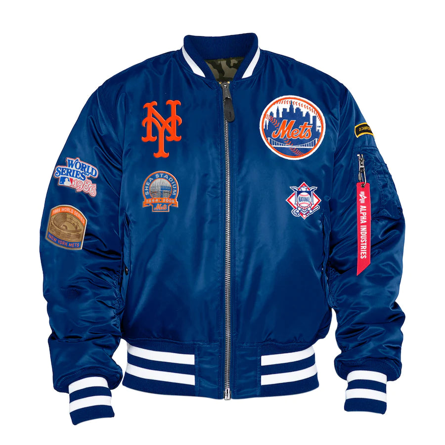 Royal Blue New York Mets Alpha Industries X New Era Reversible MA Royal Blue New York Mets Alpha Industries X New Era Reversible MA